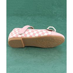 Pine Kids Bellies with Bow Applique & Velcro Closure - Pink