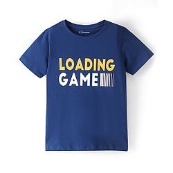 Pine Kids 100% Cotton Bio Washed Single Jersey Half Sleeves Night Suit with Loading Game Printed -Limoges & Snow White