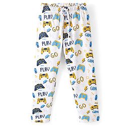 Pine Kids 100% Cotton Bio Washed Single Jersey Half Sleeves Night Suit with Loading Game Printed -Limoges & Snow White