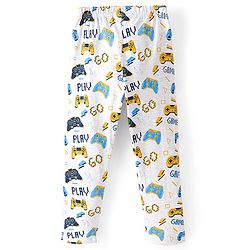 Pine Kids 100% Cotton Bio Washed Single Jersey Half Sleeves Night Suit with Loading Game Printed -Limoges & Snow White