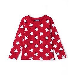 Pine Kids Cotton Full Sleeves Night Suit All Over Star Printed - Bittersweet Red