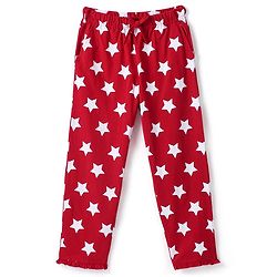 Pine Kids Cotton Full Sleeves Night Suit All Over Star Printed - Bittersweet Red