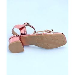 Pine Kids Slip On Sandals with Stone Detailing & Buckle Closure - Pink