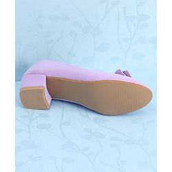 Pine Kids Slip On Bellies with Bow Applique - Purple