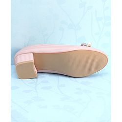 Pine Kids Slip On Shimmer Pearl & Stud Detailing Bellies - Pink