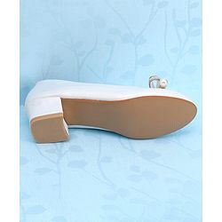Pine Kids Slip On Shimmer Pearl & Stud Detailing Bellies - Pink