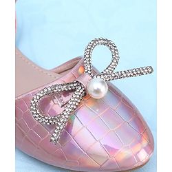 Pine Kids Buckled Bellies with Bow - Pink