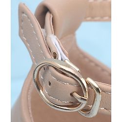Pine Kids Buckle Closure Bellies with Tie Knot Stud Detailing - White