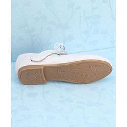 Pine Kids Velcro Closure Bellies with Mesh Bow Applique - Pink