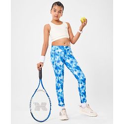 Pine Active Full Length Super Stretch Leggings - Blue