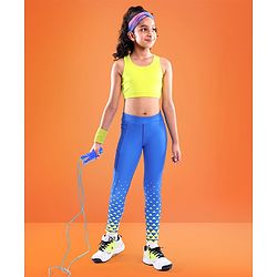 Pine Active Full Length Super Stretch Leggings - Blue