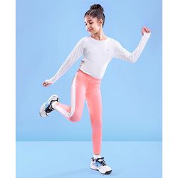 Pine Active Full Length Super Stretch Leggings - Peach