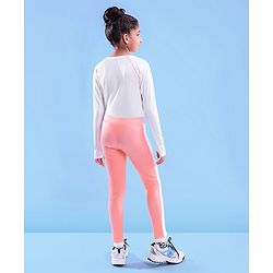 Pine Active Full Length Super Stretch Leggings - Peach