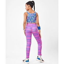 Pine Active Full Length Super Stretch Leggings - Purple