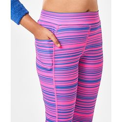 Pine Active Full Length Super Stretch Leggings - Purple