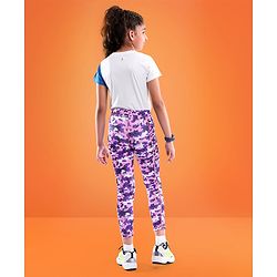 Pine Active Full Length Super Stretch Leggings - Purple