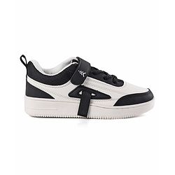 Pine Kids Sneakers  with Velco Closure - Black & White