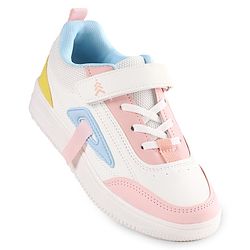 Pine Kids Sneakers  with Velco Closure - Black & White