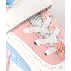 Pine Kids Sneakers  with Velco Closure - Black & White