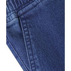 Pine Kids Washed Denim Full Length Solid Jeans -Dark Blue