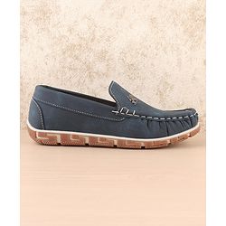 Pine Kids Slip on Casual Shoes with Horse Applique - Blue
