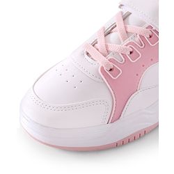 Pine Kids Velcro Closure Sneakers - White & Pink