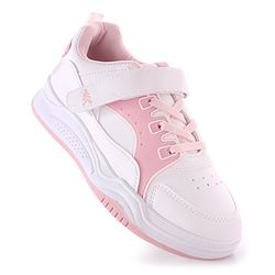 Pine Kids Velcro Closure Sneakers - White & Pink