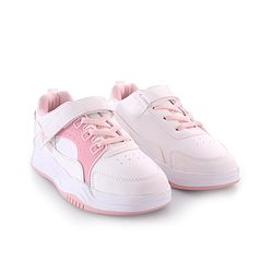Pine Kids Velcro Closure Sneakers - White & Pink