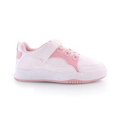 Pine Kids Velcro Closure Sneakers - White & Pink
