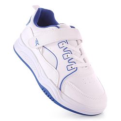 Pine Kids Velcro Closure Sneakers - White & Blue