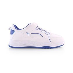 Pine Kids Velcro Closure Sneakers - White & Blue
