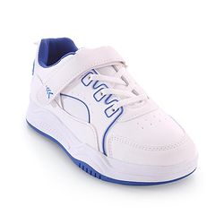 Pine Kids Velcro Closure Sneakers - White & Blue