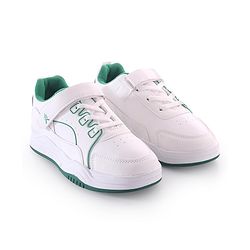 Pine Kids Velcro Closure Sneakers - White & Green