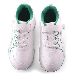 Pine Kids Velcro Closure Sneakers - White & Green
