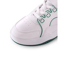 Pine Kids Velcro Closure Sneakers - White & Green