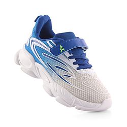 Pine Kids Velcro Closure Sneakers - White & Blue
