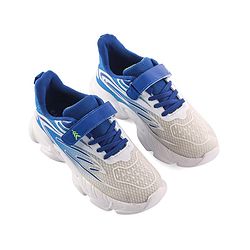 Pine Kids Velcro Closure Sneakers - White & Blue