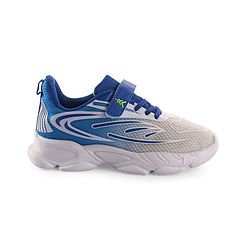Pine Kids Velcro Closure Sneakers - White & Blue