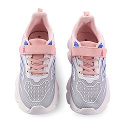 Pine Kids Velcro Closure Sneakers - White & Blue