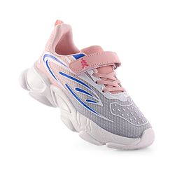 Pine Kids Velcro Closure Sneakers - White & Blue