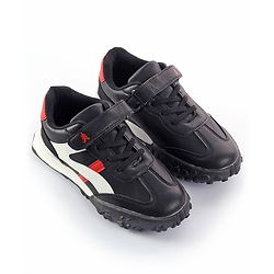 Pine Kids Sneakers With Velcro Closure Solid- Black