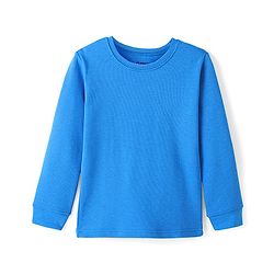 Pine Kids Full Sleeves Solid Thermal Vest - Royal Blue