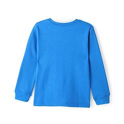 Pine Kids Full Sleeves Solid Thermal Vest - Royal Blue