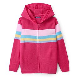 Pine Kids Full Sleeves Front Open Zipper Sweater Striped - Multicolor
