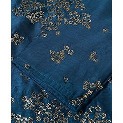 Pine Kids Full Sleeves Sequins Embroidery Kurta & Pajama Set - Blue