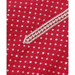 Pine Kids Full Sleeves All Over Sequined Kurta Pyjama Set - Red