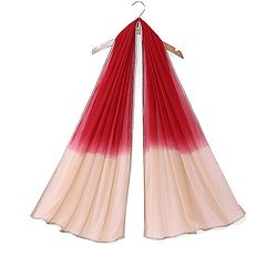 Pine Kids Three Fourth Sleeves Kurti Salwar Set Floral Embroidery - Red