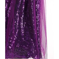 Pine Kids Sleeveless Sequined Party Wear Dress - Purple