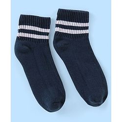 Pine Kids Cotton Blend Ankle Length Socks Striped Pack of 3 (Colour May Vary)