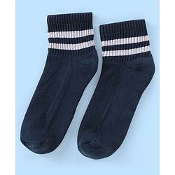 Pine Kids Cotton Blend Ankle Length Socks Striped Pack of 3 (Colour May Vary)